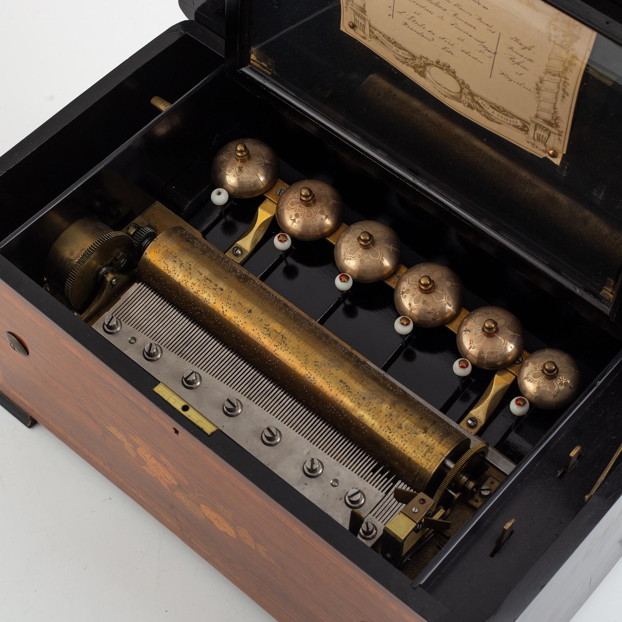 Music box, late 19th century.