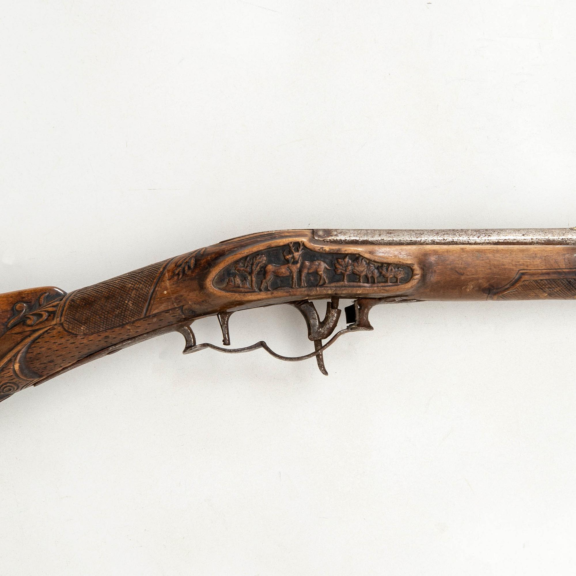 Slaglåsgevär, 1800-tal.