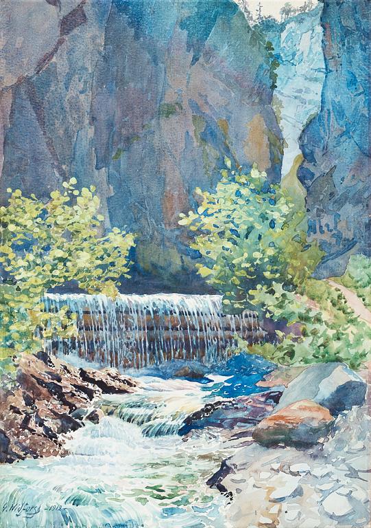 Gunnar Widforss, "Waterfalls".