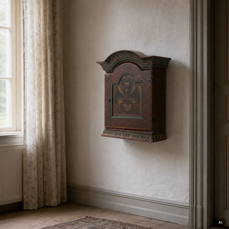 A hanging cabinet, 19th Century.