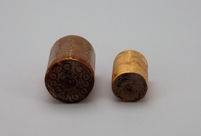 VASER, 2 st, keramik, signerad Bryk.