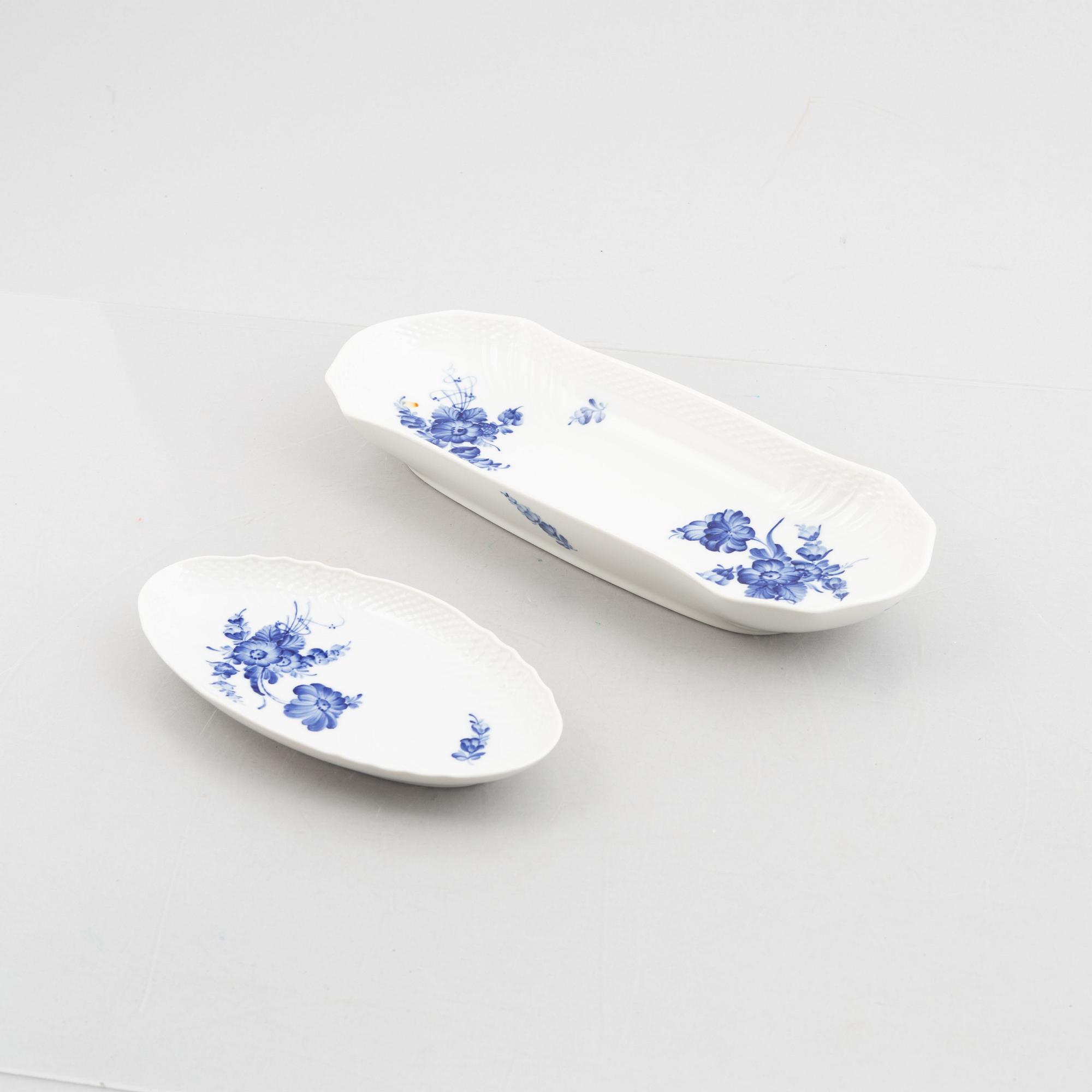 Royal Copenhagen, a 65-piece porcelain service, "Blue Flower", Denmark.