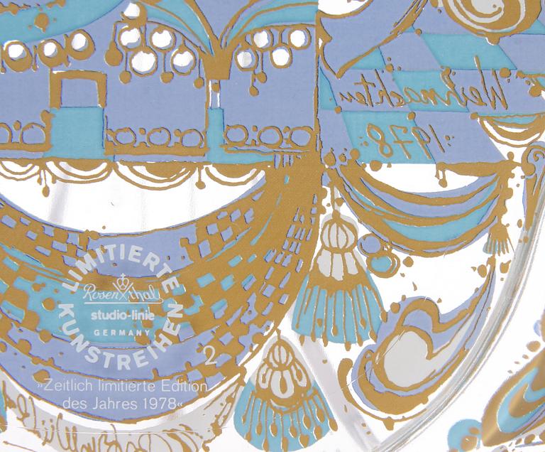 PARTI KERAMIK och GLAS, 4 delar, Björn Wiinblad, 1900-talets andra hälft.