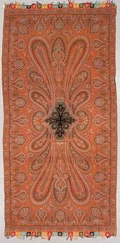 PAISLEYSJAL, 1900-tal, ca 318 x 155 cm.