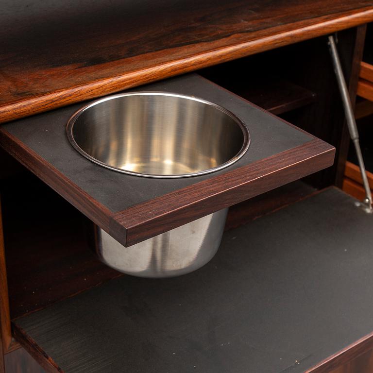 KNUD BENT, a rosewood bar from Dyrlund, Denmark, 1960's/70's.