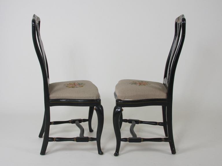 STOLAR, ett par, rokoko, 1700-talets andra hälft.