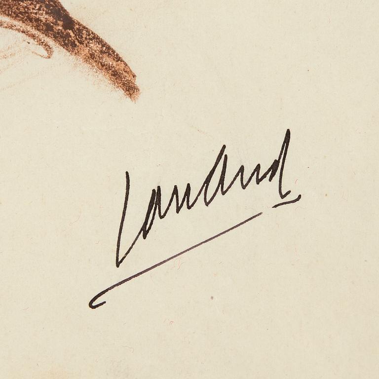 John Jon-And, pastell på papper, signerad och daterad München 4 Nov 1921.