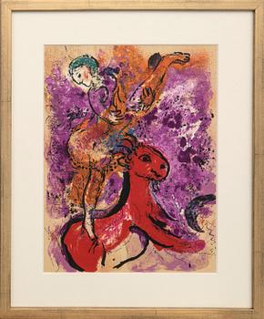 Marc Chagall, "L´Écuyère au cheval rouge".