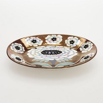 Birger Kaipiainen, a ceramic 'Fiori dish', marked Birger Kaipiainen, Arabia art made in Finland 1983, 1212/2000.