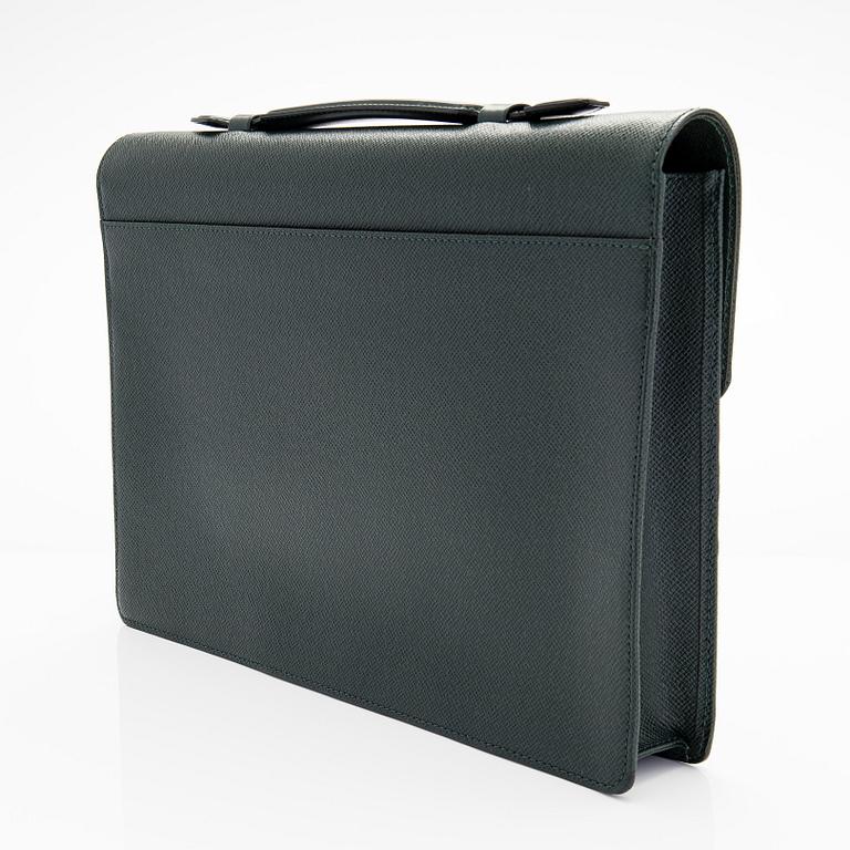 Louis Vuitton, a Green Taiga 'Kourad' Briefcase.