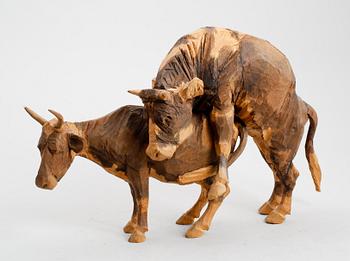 Axel Petersson Döderhultarn, "Lantlig idyll - kobröllop" (2).