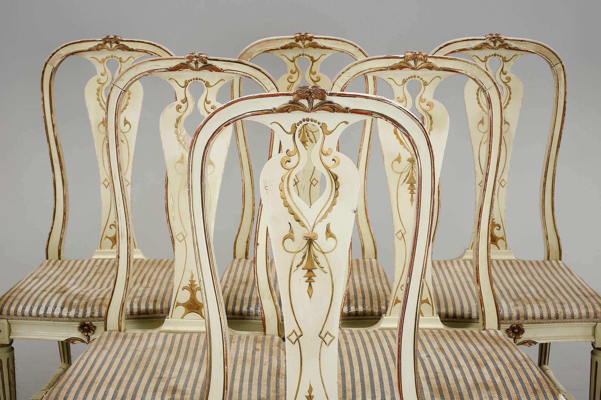 MATSALSSTOLAR, 8 st, 1900-tal.