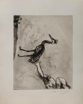 MARC CHAGALL, etching, signed.