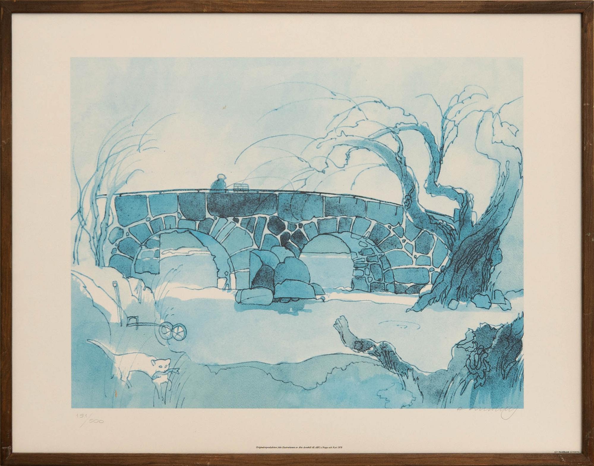 Various artists 7 pcs Preliminary designs for Abu's catalogues "Napp och Nytt".