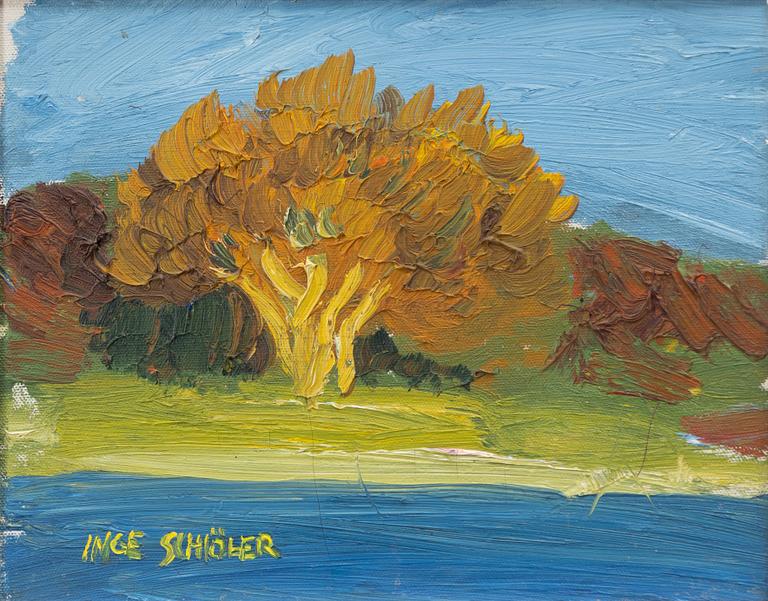 Inge Schiöler, Trees in Autumnal Colours.