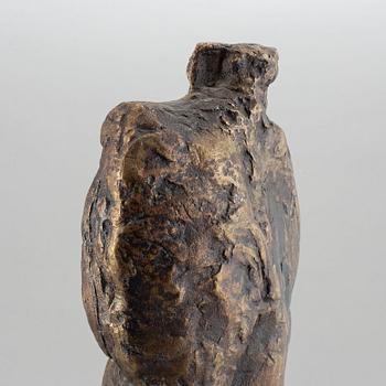 Anna Mizak, a bronze sculpture, signed and dated 1974.