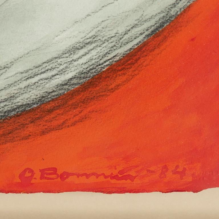 Olle Bonniér, mixed media, signed, dated -84.