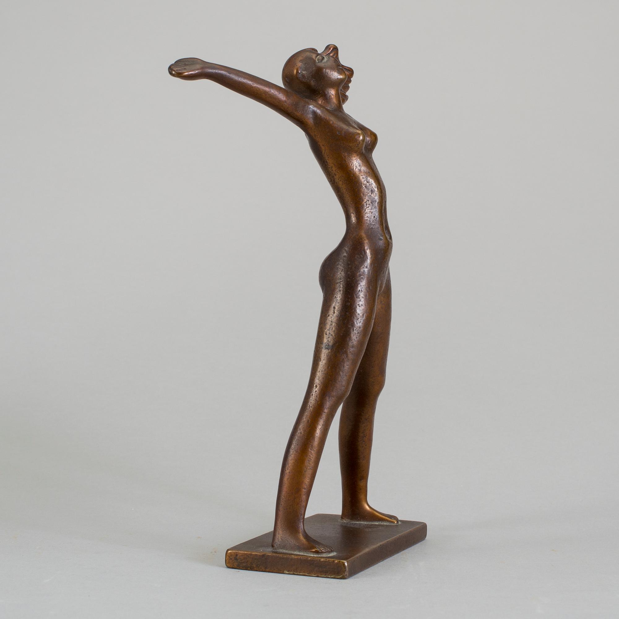 STIG BLOMBERG, skulptur, brons. Signerad SB Ystad-brons Made in Sweden.