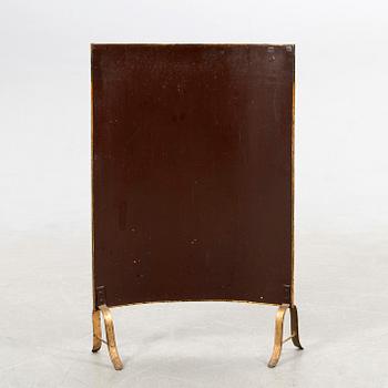 Brass shade, painted by Vicke Andrén, 19th century.