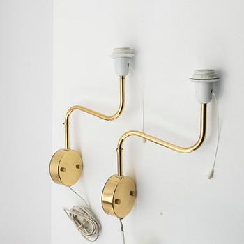 Bergboms, Wall lamps, a pair, "V-176", second half of the 20th century.