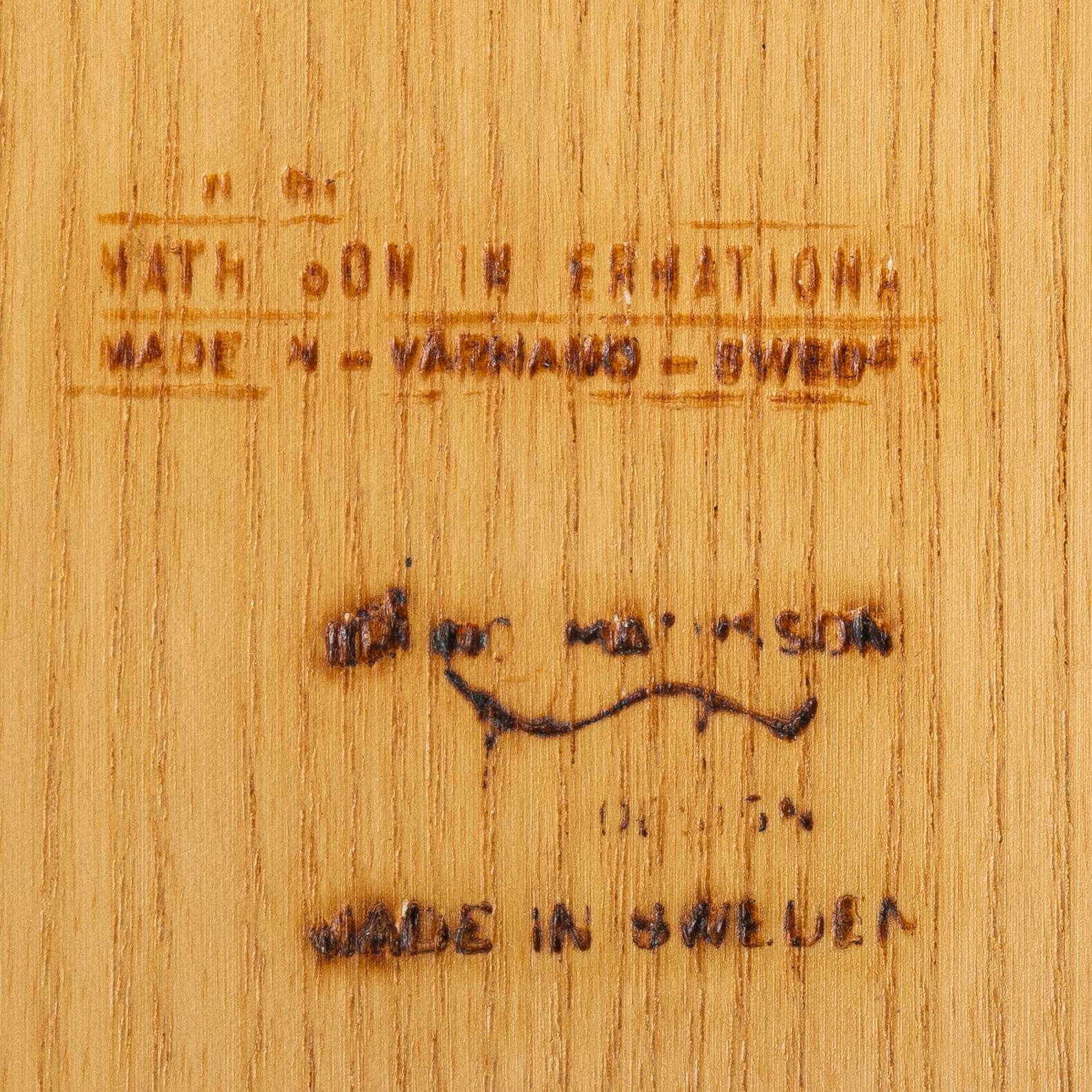 Bruno Mathsson, a rolling table, Mathsson International, Värnamo.