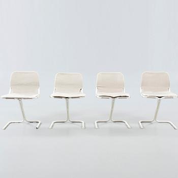 Four chairs from the Formula Series, Dux Studio collection, by Ruud Ekstrand & Christer Norman for Bra Bohag AB 1968.