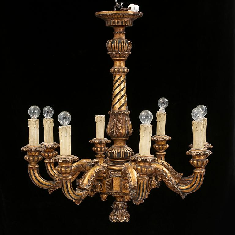 TAKLAMPA, Louis XVI-stil, tidigt 1900-tal. Höjd ca 82 cm.