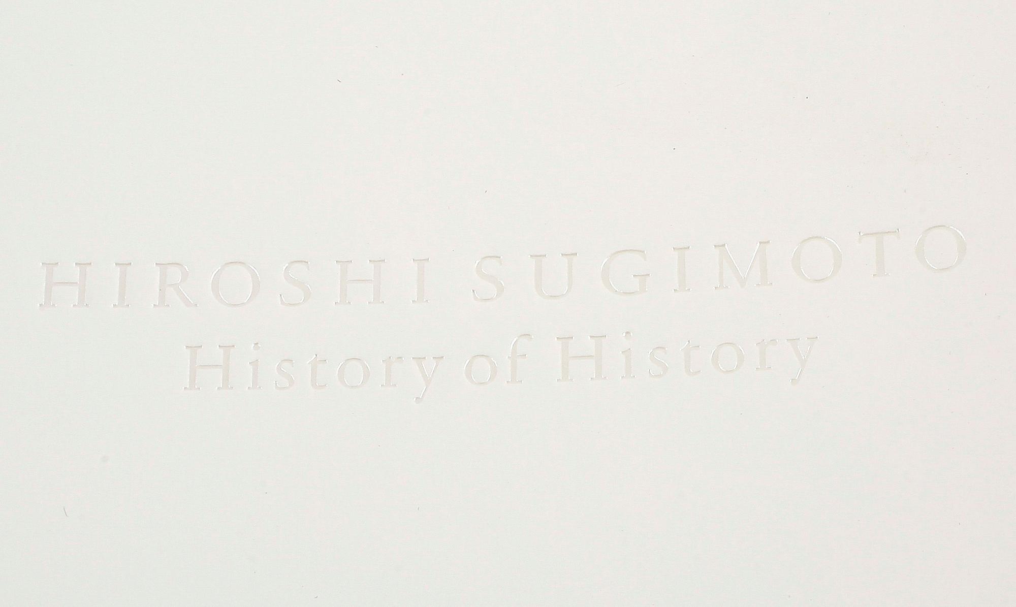 HIROSHI SUGIMOTO, offsetlitografi, "History of History, 2008, limiterad upplaga om 300.