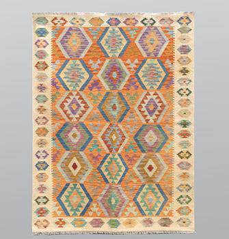 A Kilim carpet, ca 203 x 150 cm.