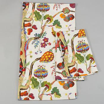 JOSEF FRANK, a pair of 'Vegetable Tree' cotton curtains from Svenskt Tenn.