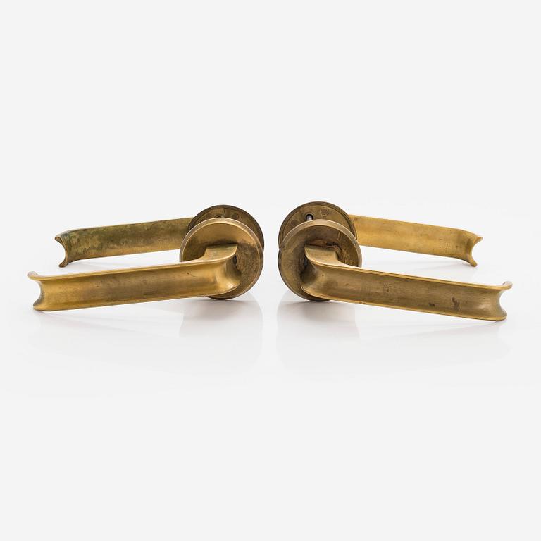 Ilmari Tapiovaara, ten pairs of door handles, for Oy Excelsior Ab (EXO), Designed 1981.