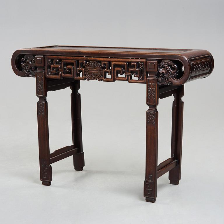 A hardwood altar table, early 20th Century.