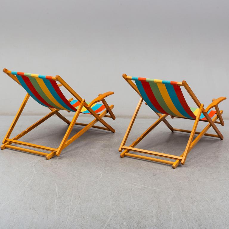 a pair of mid 20th century bech chairs.