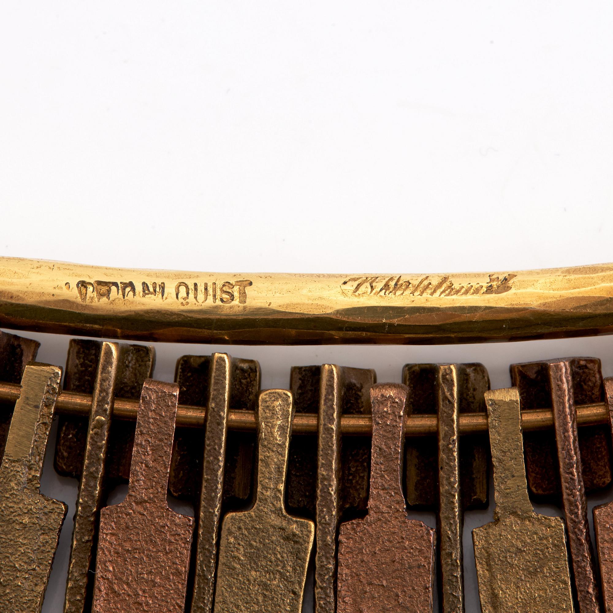 Inga-Britt "Ibe" Dahlquist, a bronze necklace, Visby.