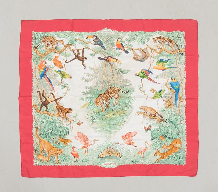 Hermès, scarf "Equateur", vintage.