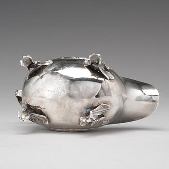 Lars Boye, gräddsnäcka, silver, Stockholm, 1772, rokoko.