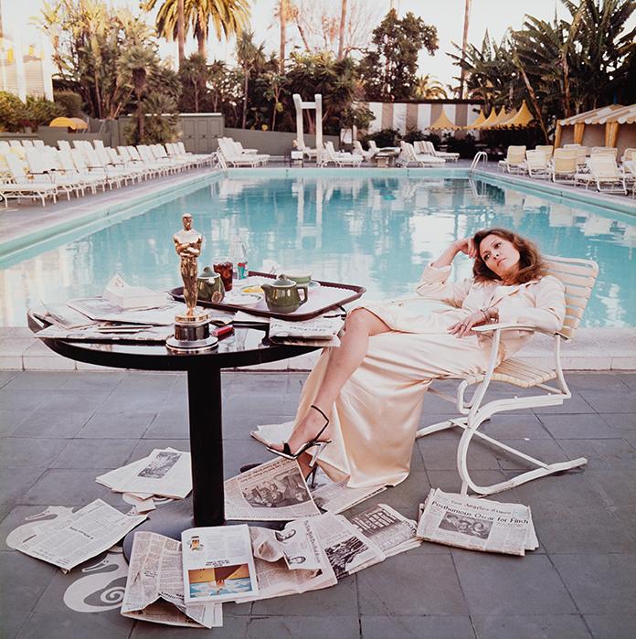 TERRY O'NEILL, "Faye Dunaway, Hollywood, 1977", c-print, signed and numbered A/P.