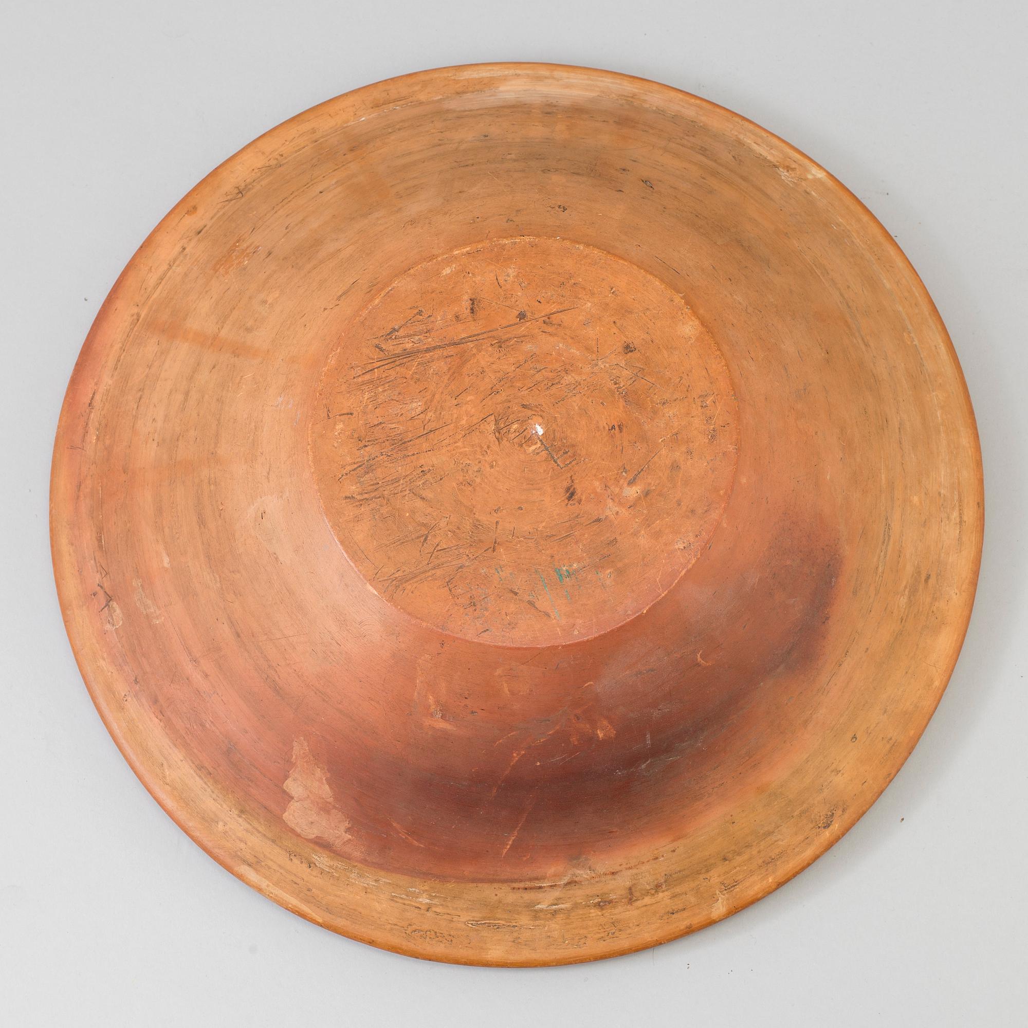 SKÅLFAT, lergods, allmoge. Hälsingland, 1800-tal.