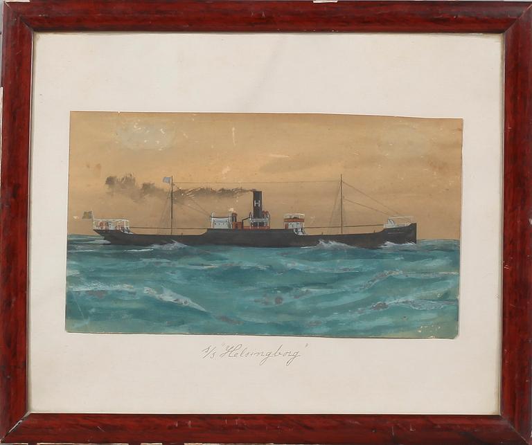 OKÄND KONSTNÄR, blandteknik, 1900-talets första del.