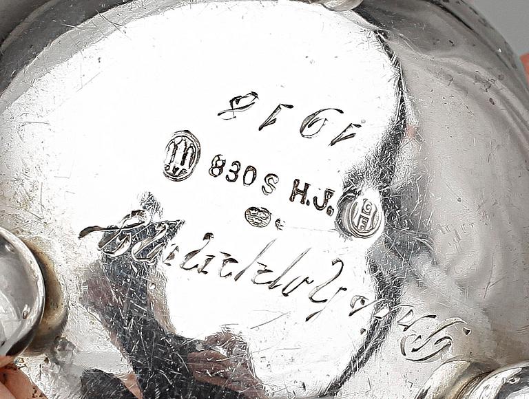 PARTI SILVER, 27 delar, olika mästare och år bla 1879. Totalvikt ca 500 gr.