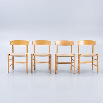 Børge Mogensen, chairs, 4 pcs, "J39", Denmark, second half of the 20th century.