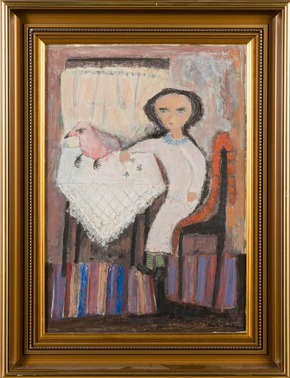 NIKOLAI LEHTO, mixed media on paper, signed and dated -63.