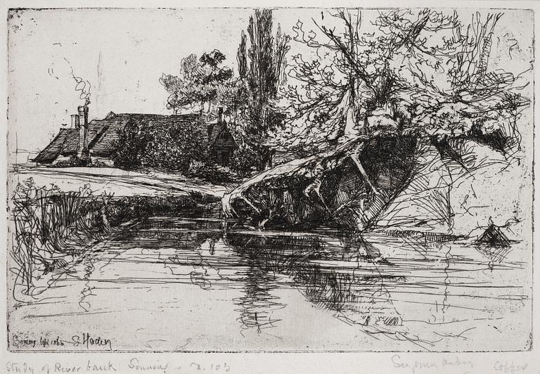 Sir Francis Seymor Haden, A collection of 15 etchings.
