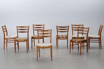 A set of eight chairs "Della" by IKEA, 1960's.