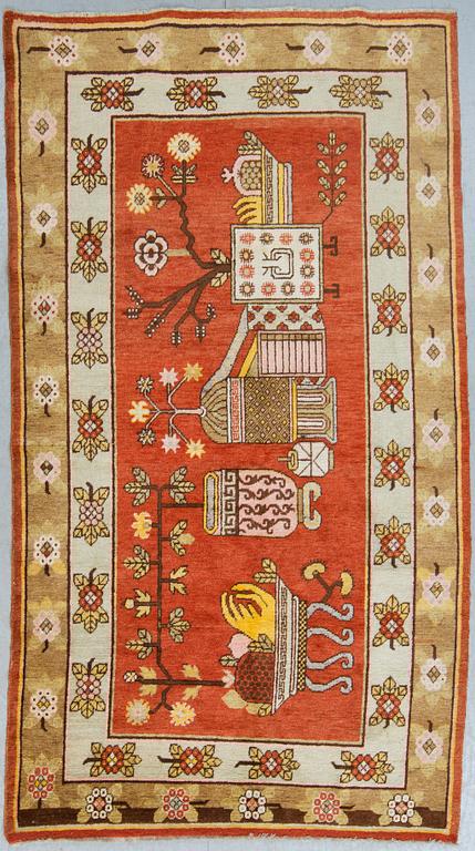 MATTA, old, Khotan, Kina, ca 255 X 140 cm.