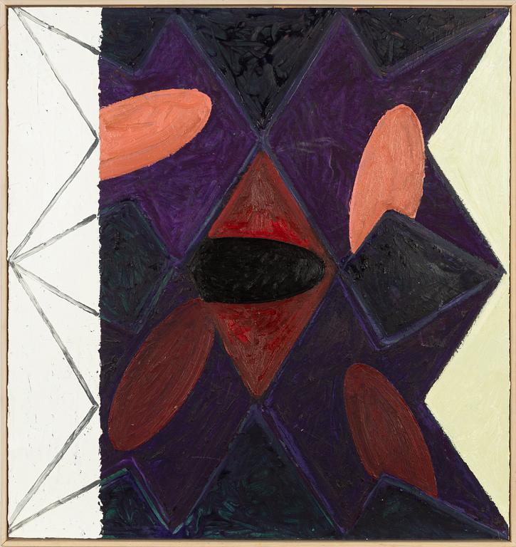 Johan Scott, oil on tin on board, signed Johan Scott and dated 1988 on verso.