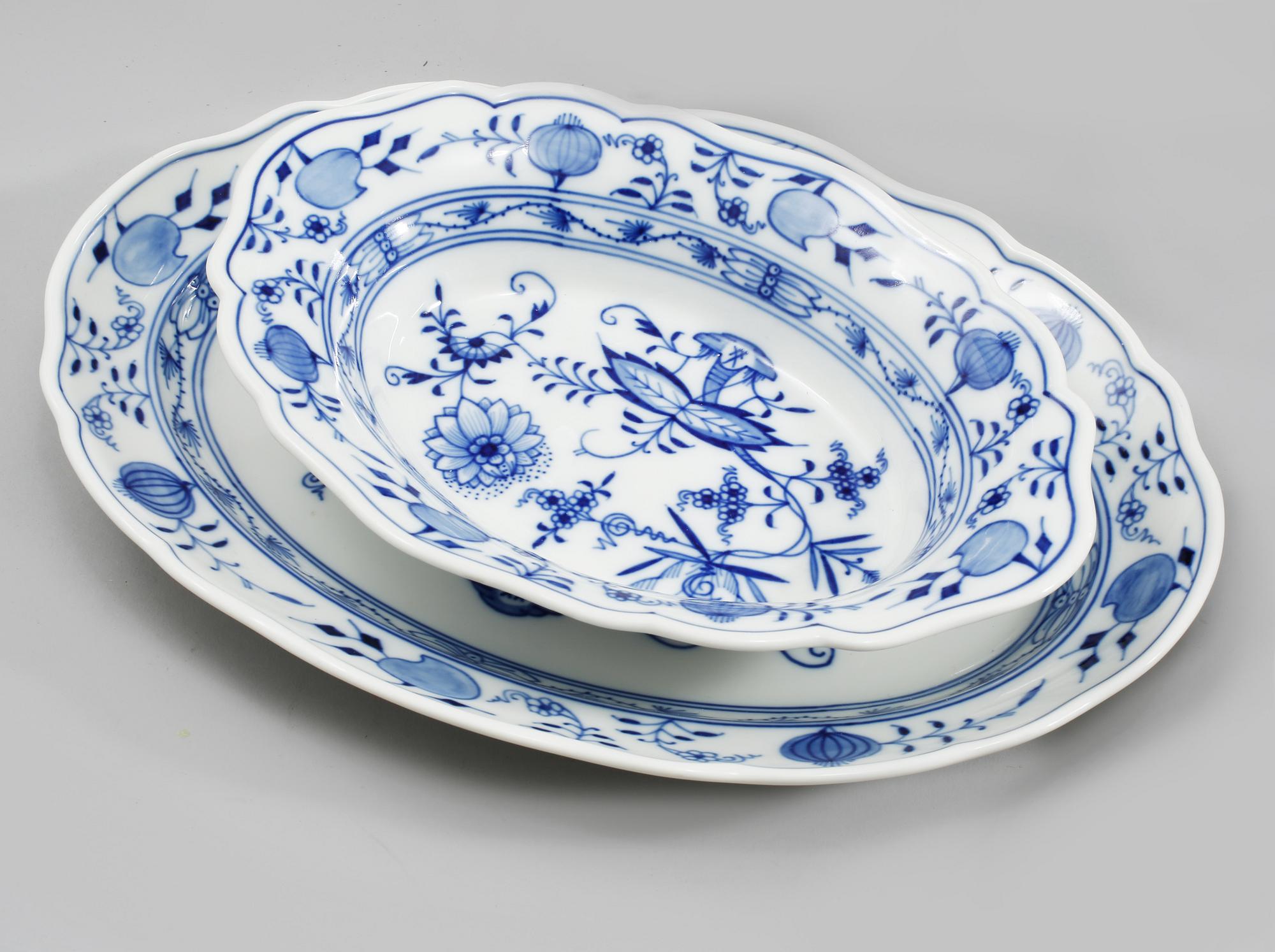 SERVISDELAR, 29 st, porslin, Meissen, 1900-tal.