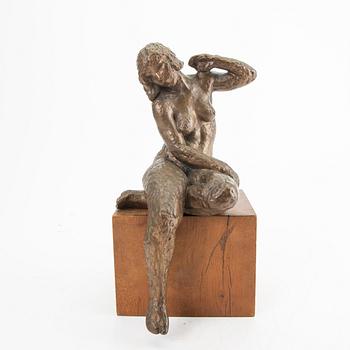 Johannes Hansen,  a signed bronze sculpture.
