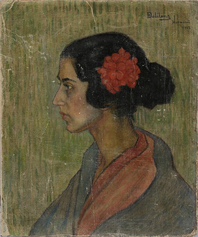 ROBERT-ADRIEN DELÉTANG, olja på duk, signerad och daterad 1922.