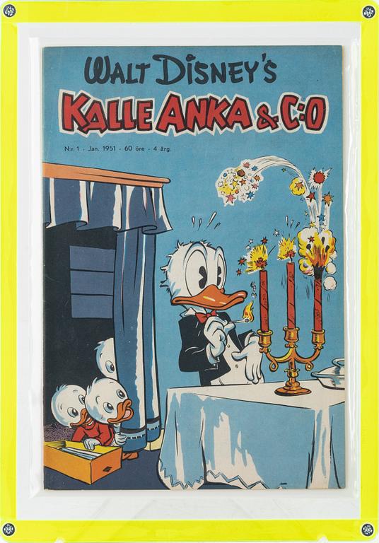 Comic book, "Donald Duck & Co" No. 1, 1951.